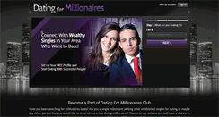 Desktop Screenshot of datingformillionaires.com