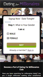 Mobile Screenshot of datingformillionaires.com